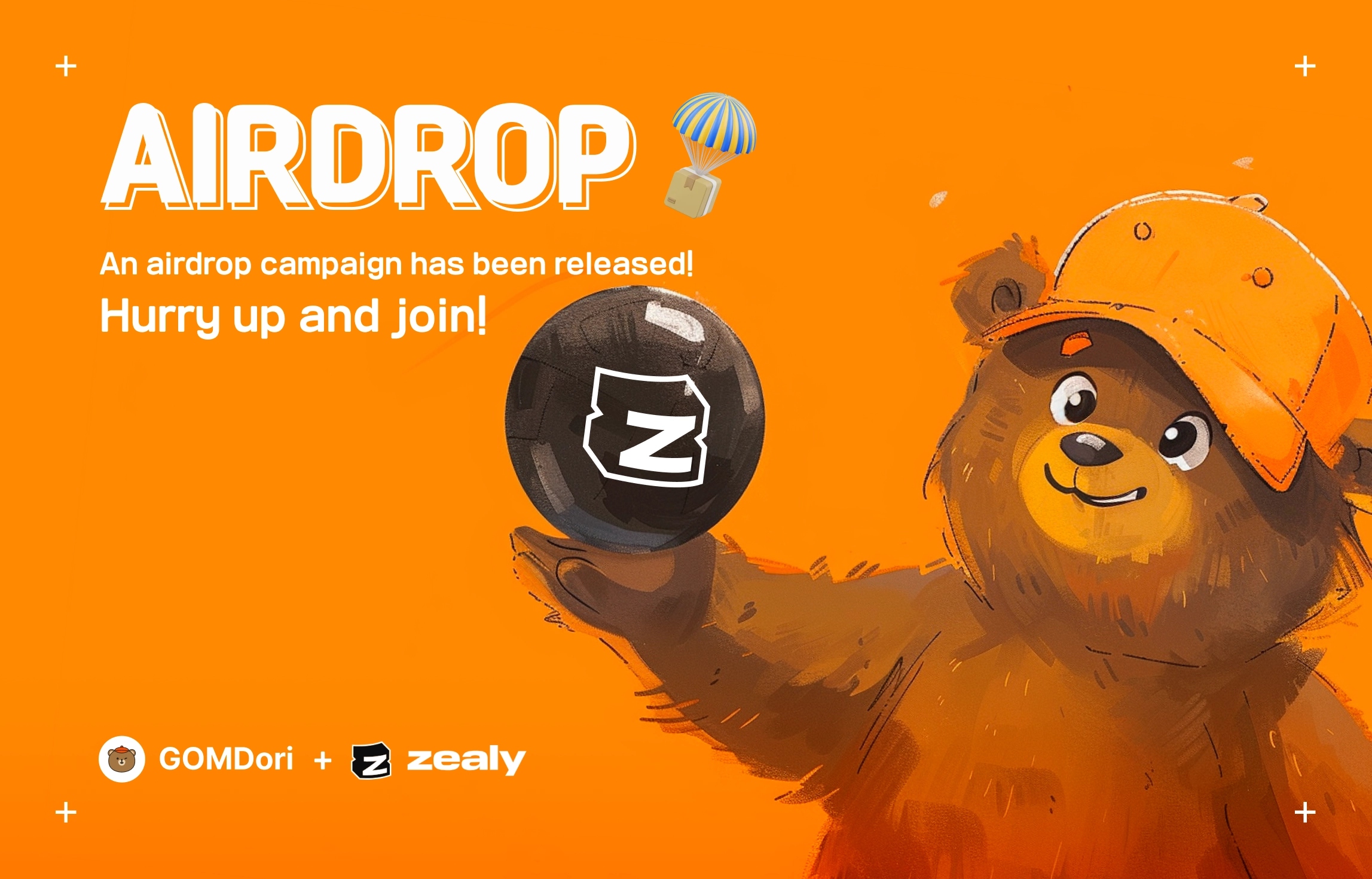 The First Airdrop of $GOMD has been opened on Zealy !!